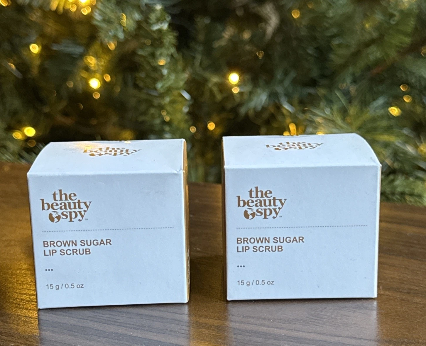 The Beauty Spy BROWN SUGAR Lip Scrub Lot of 2 New in box Sealed 0.5 oz Each