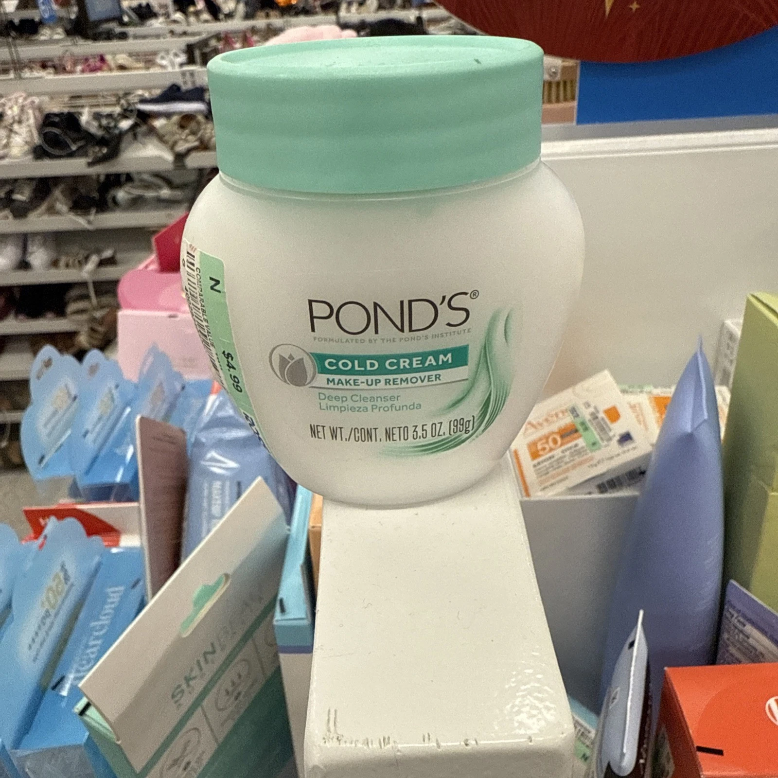 BUY3GET1FREE Pond's Cold Cream Moisturizing Deep Cleanser Make Up Remover 3.5 oz