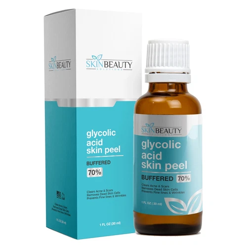 GLYCOLIC ACID BUFFERED Skin Face Chemical Peel - 35% 50% 70% Acne Wrinkles Pores