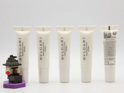 BVLGARI Lip Balm (Baume pour les Lèvres), Lot of 5 - 5x7ml (35ml Total)